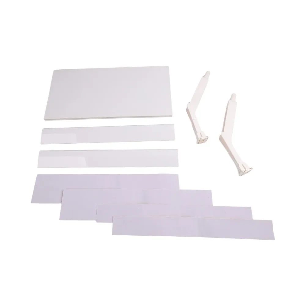 White ABS Air Conditioner Wind Deflector For Central AC Adjustable Air Guide Baffle Anti Direct Blowing 20x40x5cm
