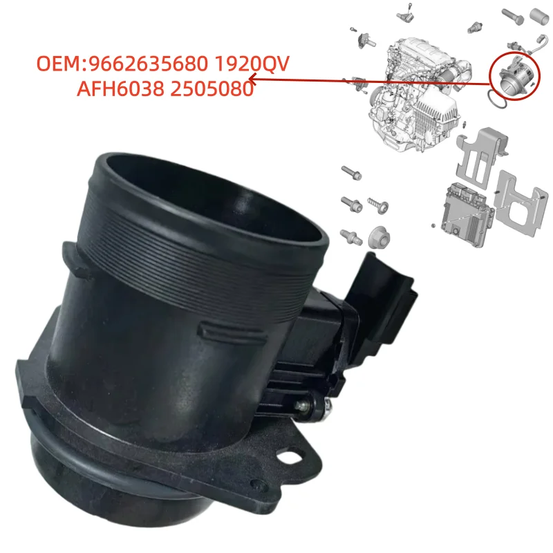

9662635680 1920QV AFH6038 2505080 Fit for Citroen for Peugeot Air flow sensor