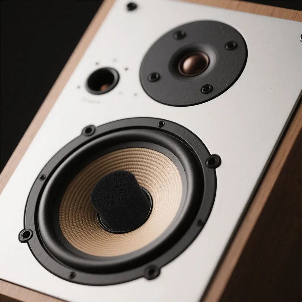 2pcs Speaker Port Tube Sponge Plug: Noise Reduction Bass Reflex Insert For Home Car Audio Subwoofer Cabinet Airflow Control