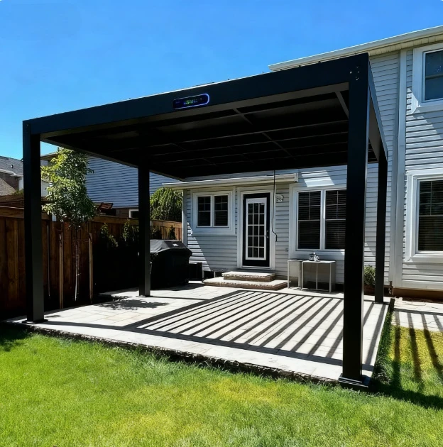 

Электрическая беседка с жалюзи, интеллектуальная раскладная беседка из алюминиевого сплава, металлическая беседка в европейском стиле, садовая уличная беседка с тенями