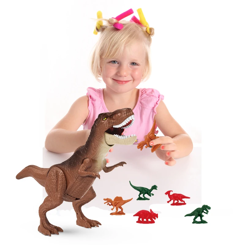 Jurassic World Dinosauro Animali Modello Action Figure Tyrannosaurus Rex Gioco di caccia Bambini Giocattolo per bambini Ragazzo Regalo di compleanno