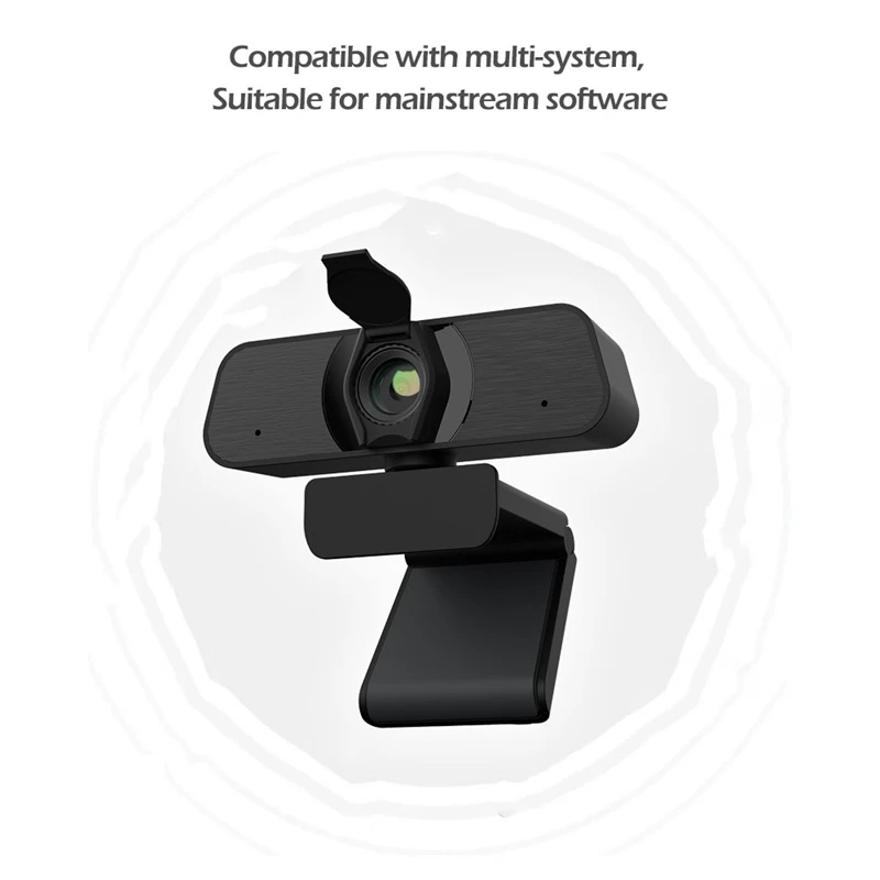 NEW-2K Webcam USB Built-In Microphone Driver-Free Webcam Is Suitable For Live Broadcast, Video Call, Online Meeting