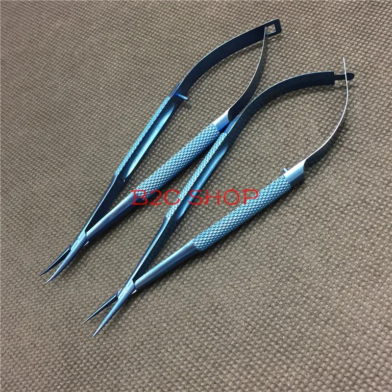 12.5CM Titanium dental tweezers instruments scissors 10.5CM Micro forceps tweezers tools