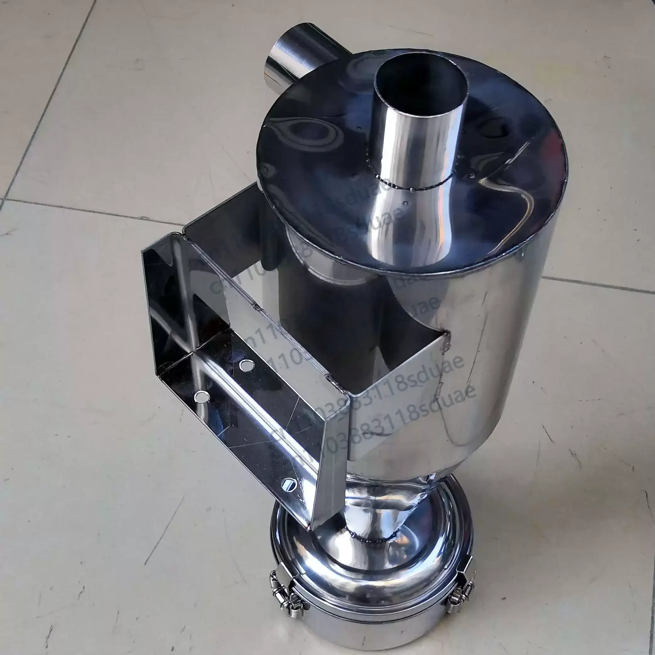New Caliber 50mmMaterial Suction Machine, Feeder, Cyclone Dust Collector,  Stainless Steel Air Dust Exhaust and Intake Filter