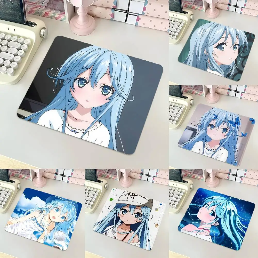 Ground Control To Psychoelectric Girl Small LockEdge Mouse Pad For Gamers Computer Desk Pad Rectangular Anti-slip Rubber