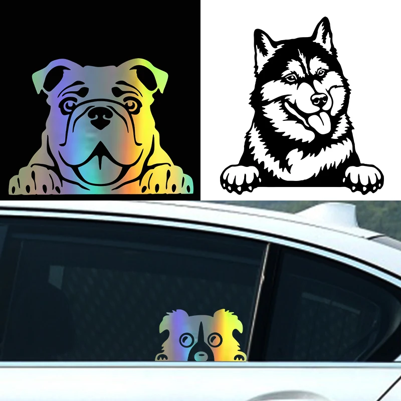 Cars Accessorie Decals Funny Dog With Name Car Decal Dogs Pet Animals Laptop Vinyl Sticker For Apple