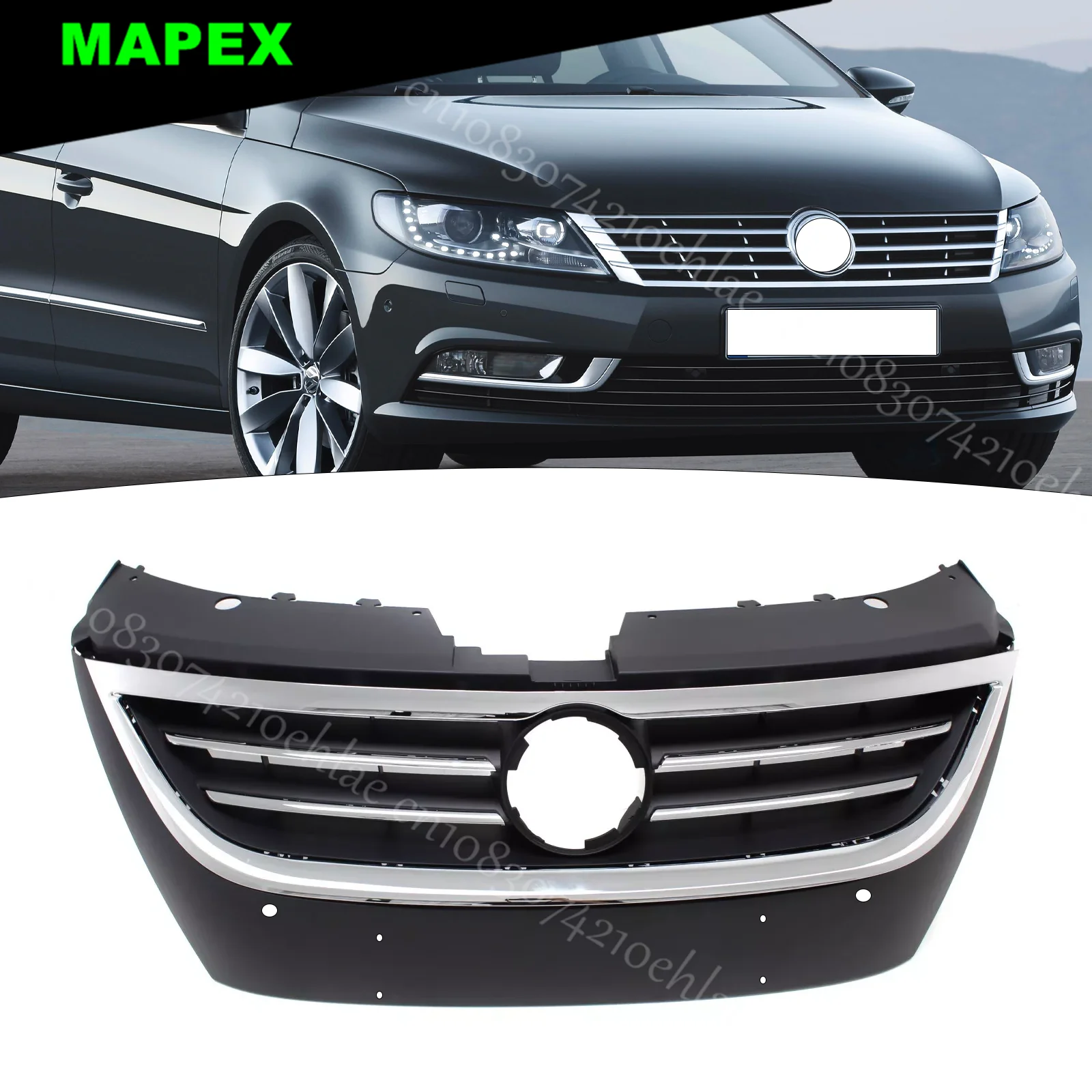 For 2009 2010 2011 2012 Volkswagen VW CC Passat Front Bumper Upper Grille Grill