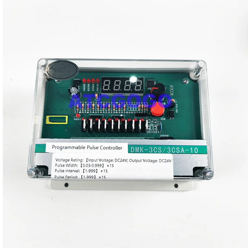 Programmable Pulse Jet Controller DMK‑3CS Series DC24V 1A Pulse Control Instrument for Baghouse Dust Collector Solenoid Valves