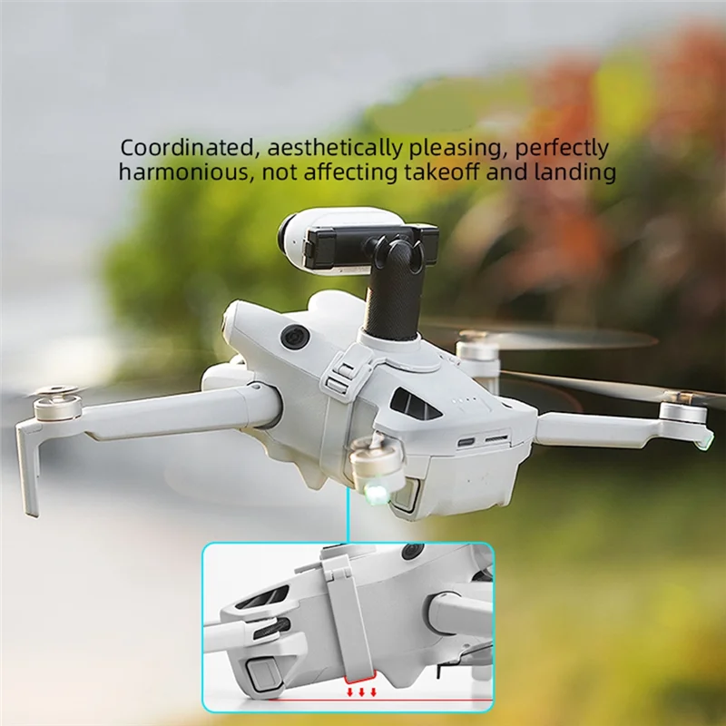 ELECT-For DJI MINI 4 PRO Upper Mounting Bracket For Panoramic Sports Mounting Bracket Action Camera Base Multifunctional Accesso