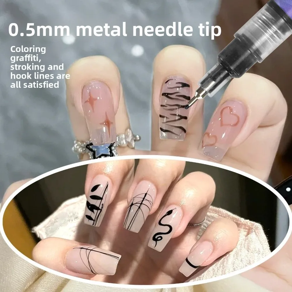 

Gifts 12 Colors Nail Art Markers for Gel Nails DIY Waterproof Nail Art Graffiti Pen Art Nail Decoration Acrylic Nail Paint Pens