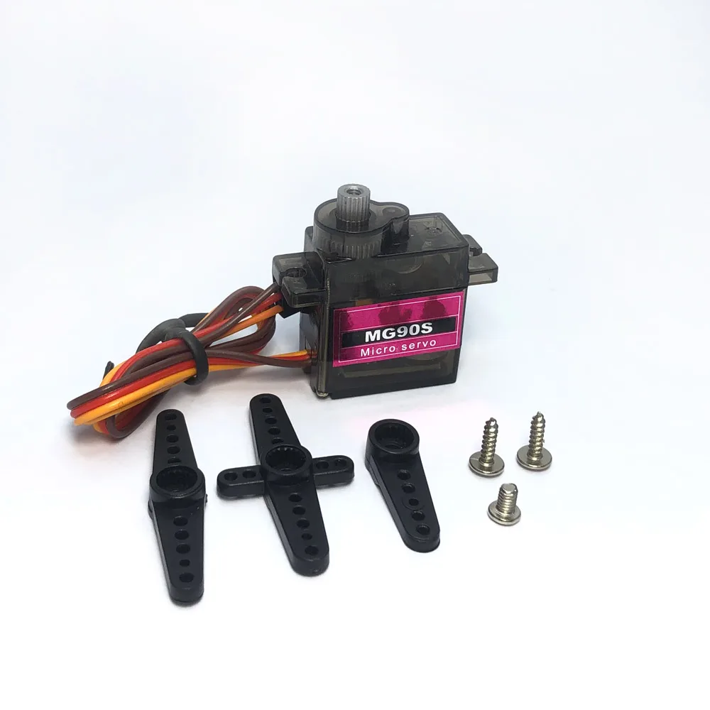 2-50Pcs MG90S 9g Micro Servo Metal Gear 180°/360° for RC Helicopter Plane RC Boat RC Car Trex 450 RC Robot Arm RC Upgraded Parts
