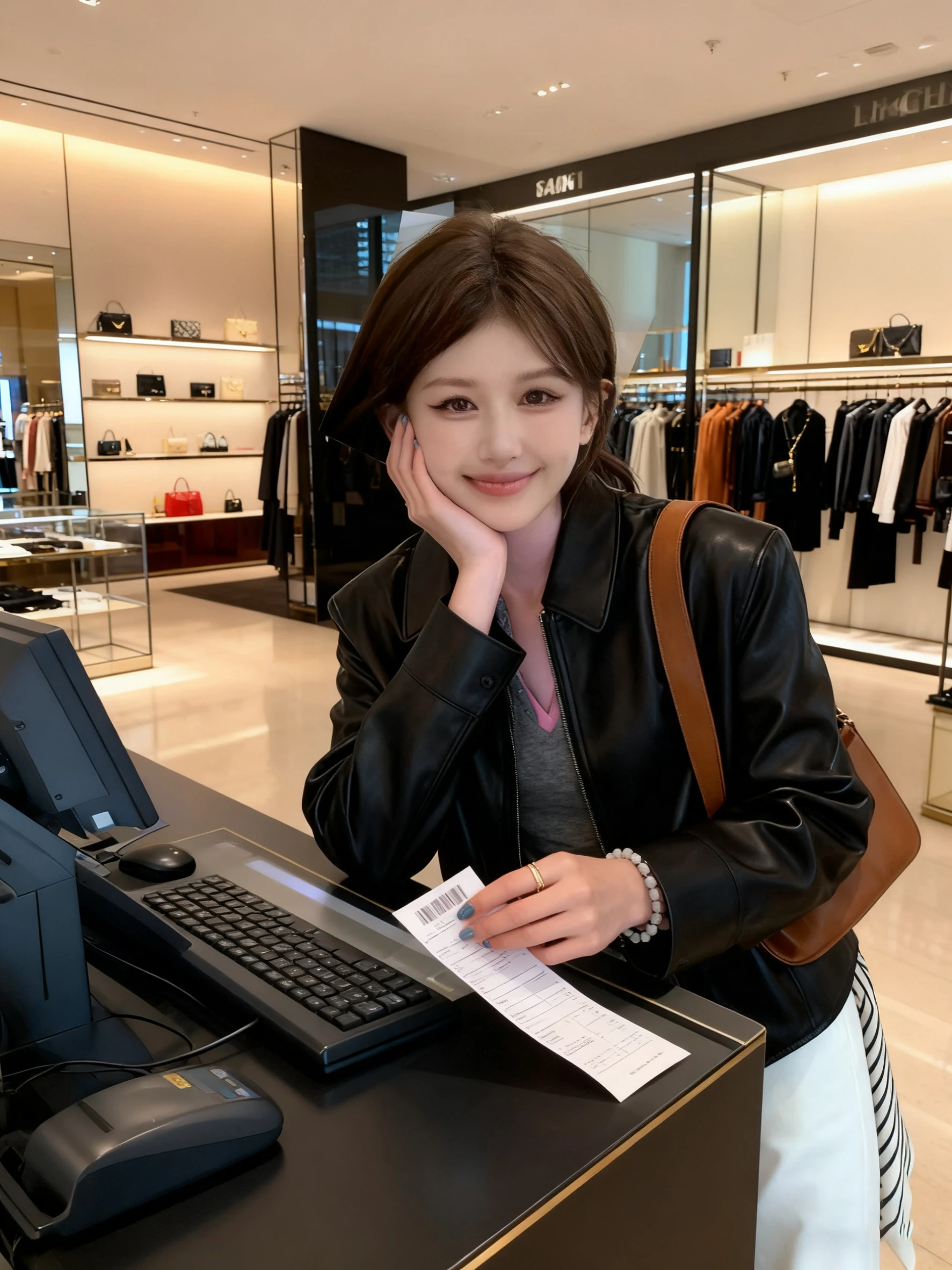 Retro Amerikanische Coole Biker-Lederjacke für Damen, Einfache Lockere Passform, Herbst-Winter-Oberbekleidung für Kleine Figuren