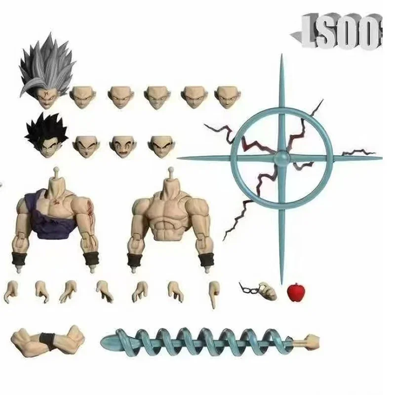 2025 Baru LS STUDIO LS002 Son Gohan Figur Aksi Dragon Ball Shf Figur Anime Son Goku Kepala Aksesori Kit Model Mainan Kustom