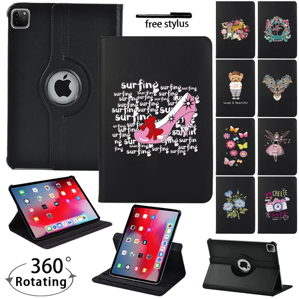 

360 Rotating Case for IPad Air 3 10.5 Inch/Air 4/air 5 10.9" PU Leather Cover for Apple Ipad Air 1/2 9.7 Inch Tablet Case