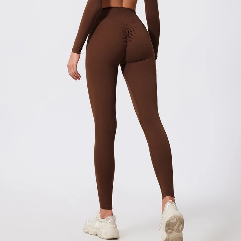 Hearuisavy High Waist Workout Leggings Woman Gym Pants Female Running Push Up Sports Leggings Quick-Dry Scrunch Yoga Pants image 2