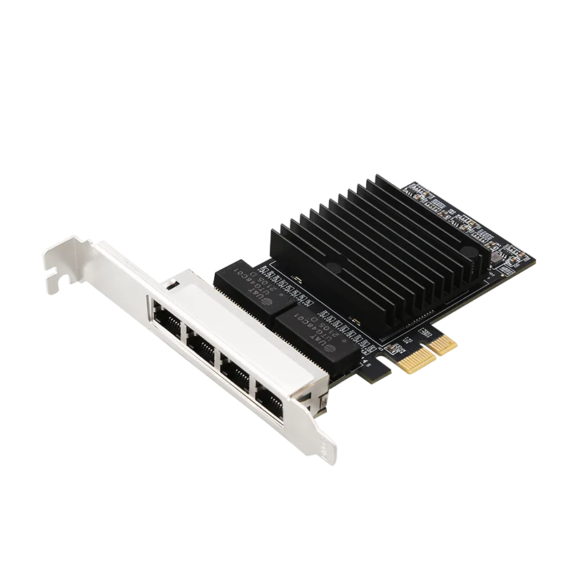 

PCI Express E1X 4-портовая сетевая карта PCI-Express до 10/100/1000M Ethernet Quad Lan Карта адаптера 1000 Мбит/с Intel/I82571 для