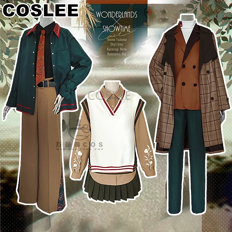 

COSLEE PJSK Kusanagi Nene/Kamishiro Rui/Tenma Tsukasa/Ootori Emu Cosplay Costume Lovely Daily Uniform Suit Dress Party Outfit