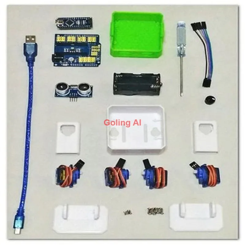 STEM 3D-geprinte OTTO humanoïde robot open source code dans obstakelvermijding volgrobot voor Arduino programmeerbare DIY-kit