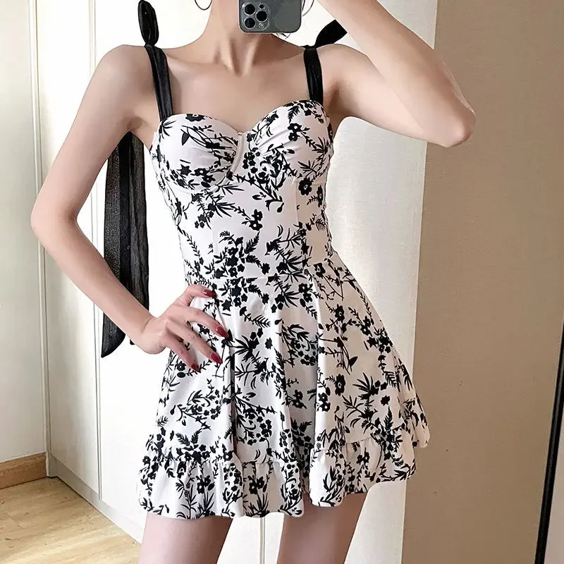 Summer Cover-up Women Sexy Design Patchwork Elegant 2 Pieces Skinny Swimwear Harajuku Beach Style New Vacation Fashion Ladies