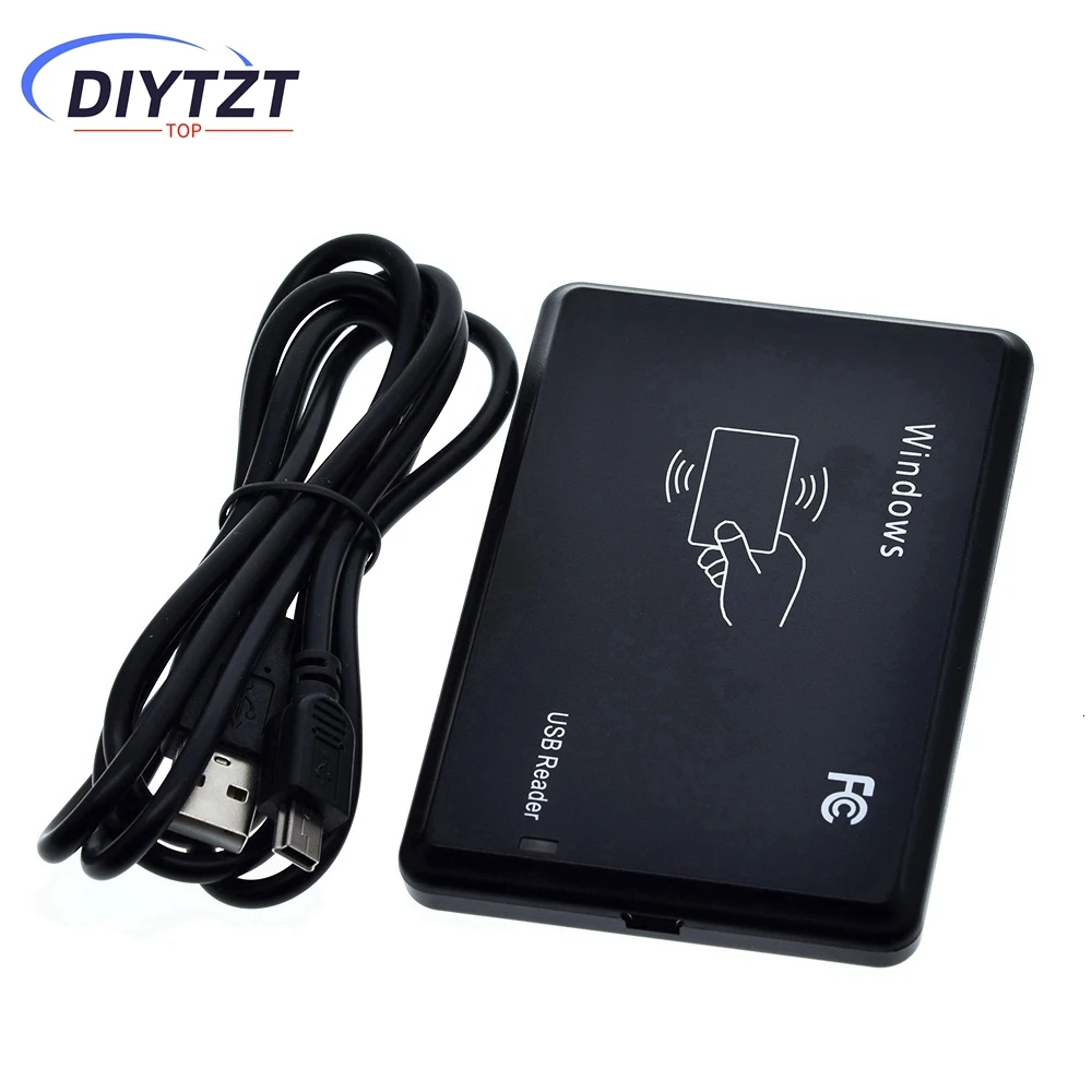 

RFID Reader USB Port EM4100 TK4100 125khz ID Contactless Sensitivity Smart Card Support Window System Linux