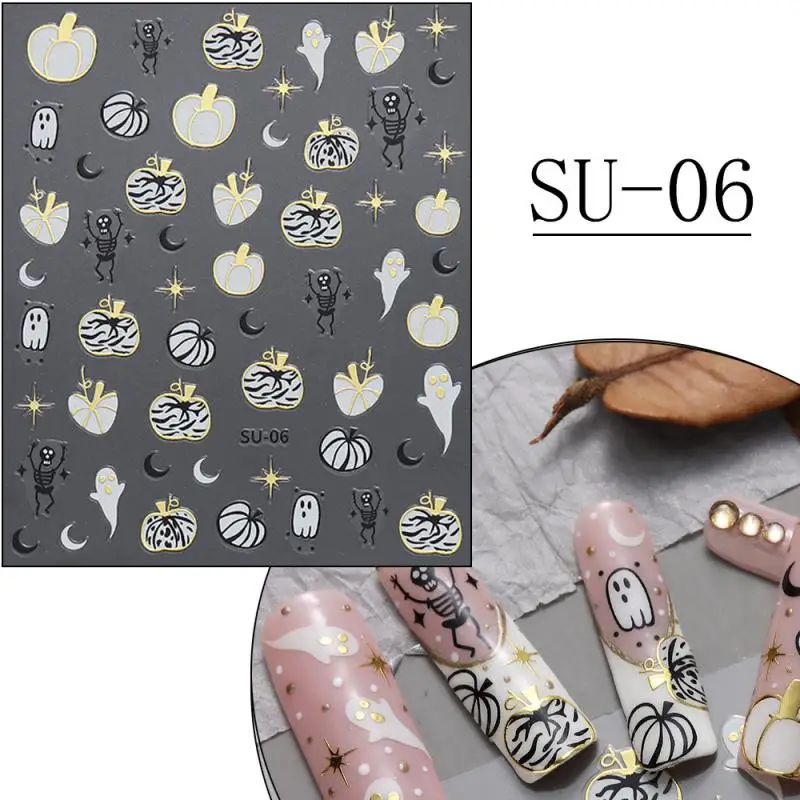 Pegatinas de uñas encantadoras, no fáciles de caer, pegatinas creativas interesantes, dibujos animados, colores brillantes duraderos, exquisito