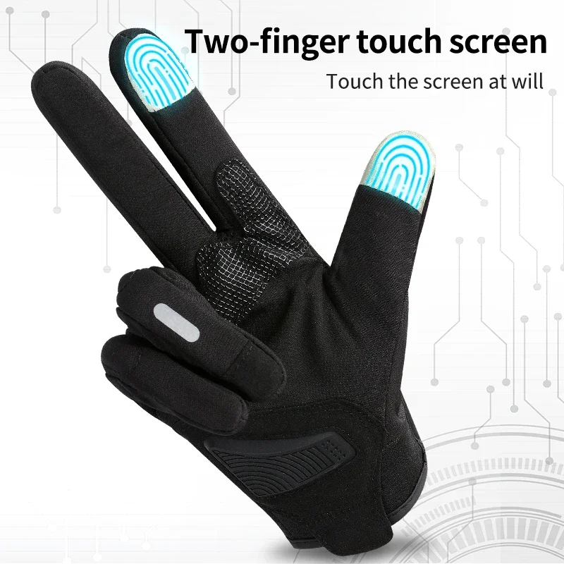 Autumn Winter Men Women Ultra Thin SUOMY Motorcycle Riding Gloves Warm Windproof Comfortable Anti-fall Black/Pink Moto Gloves view 3