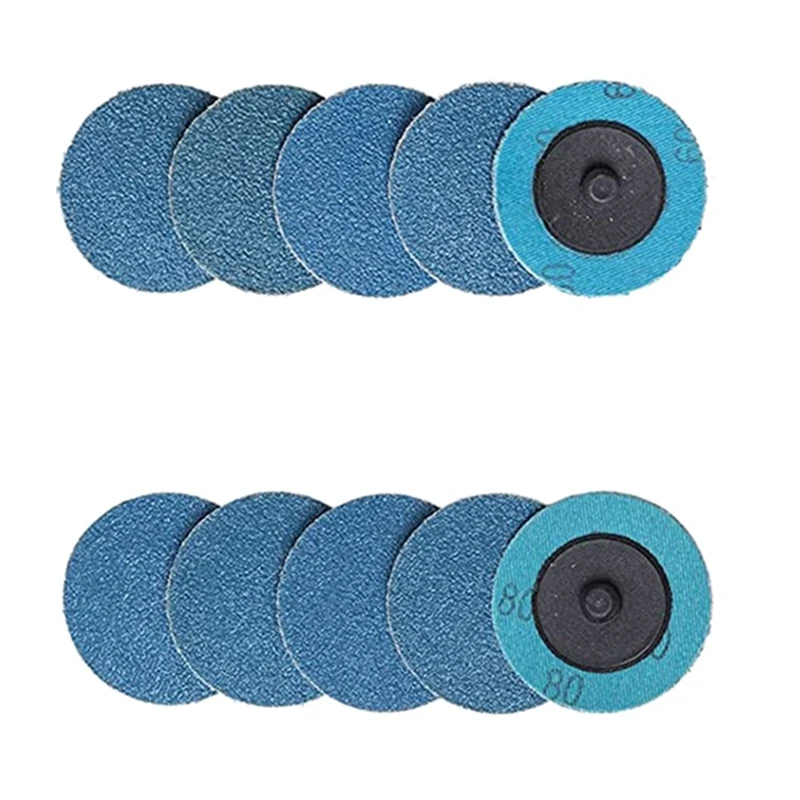 44-Piece Roll Lock 2 Inch Sanding Disc Set, Finishing Disc, Quick Change Disc With 1/4 Inch Stand