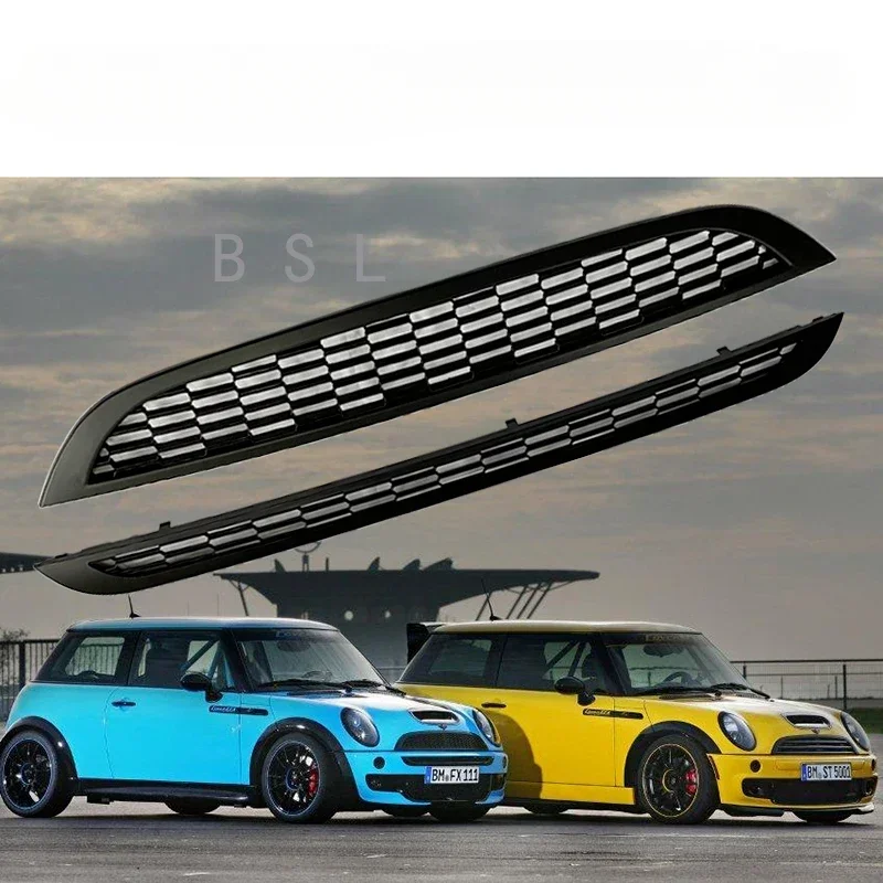 

for BMW Mini R50 R52 R53 Racing Grills Front Bumper Grill Mask Radiator grille Car Exterior Accessories