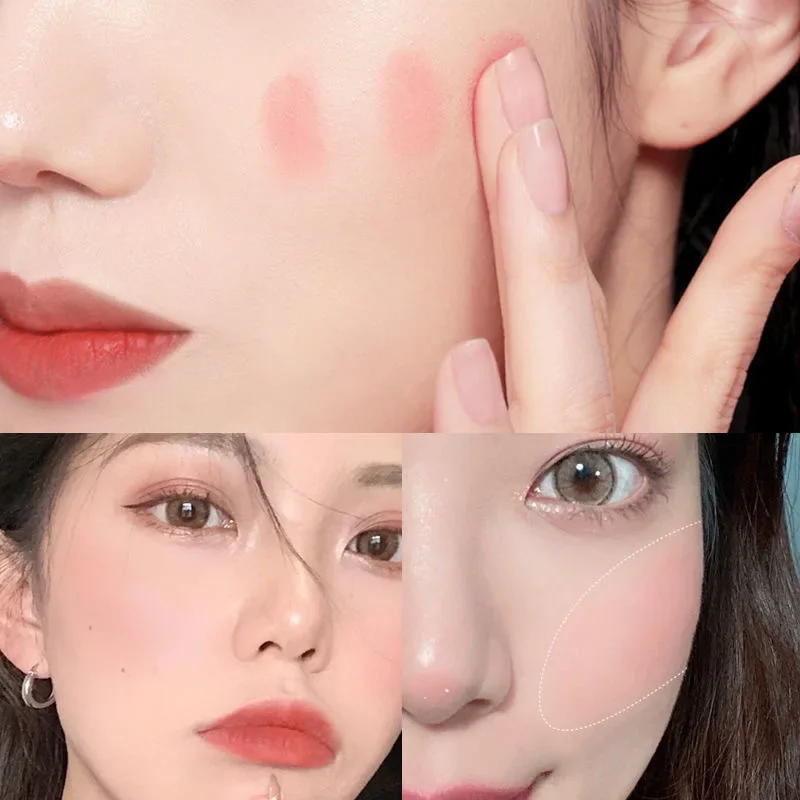 1 Stuk Vloeibare Blush Matte Velve Natuurlijke Gladde Wang Blusher Make-Up Rouge Gepigmenteerde Face Blusher Romige Duurzame Make-Up Tool