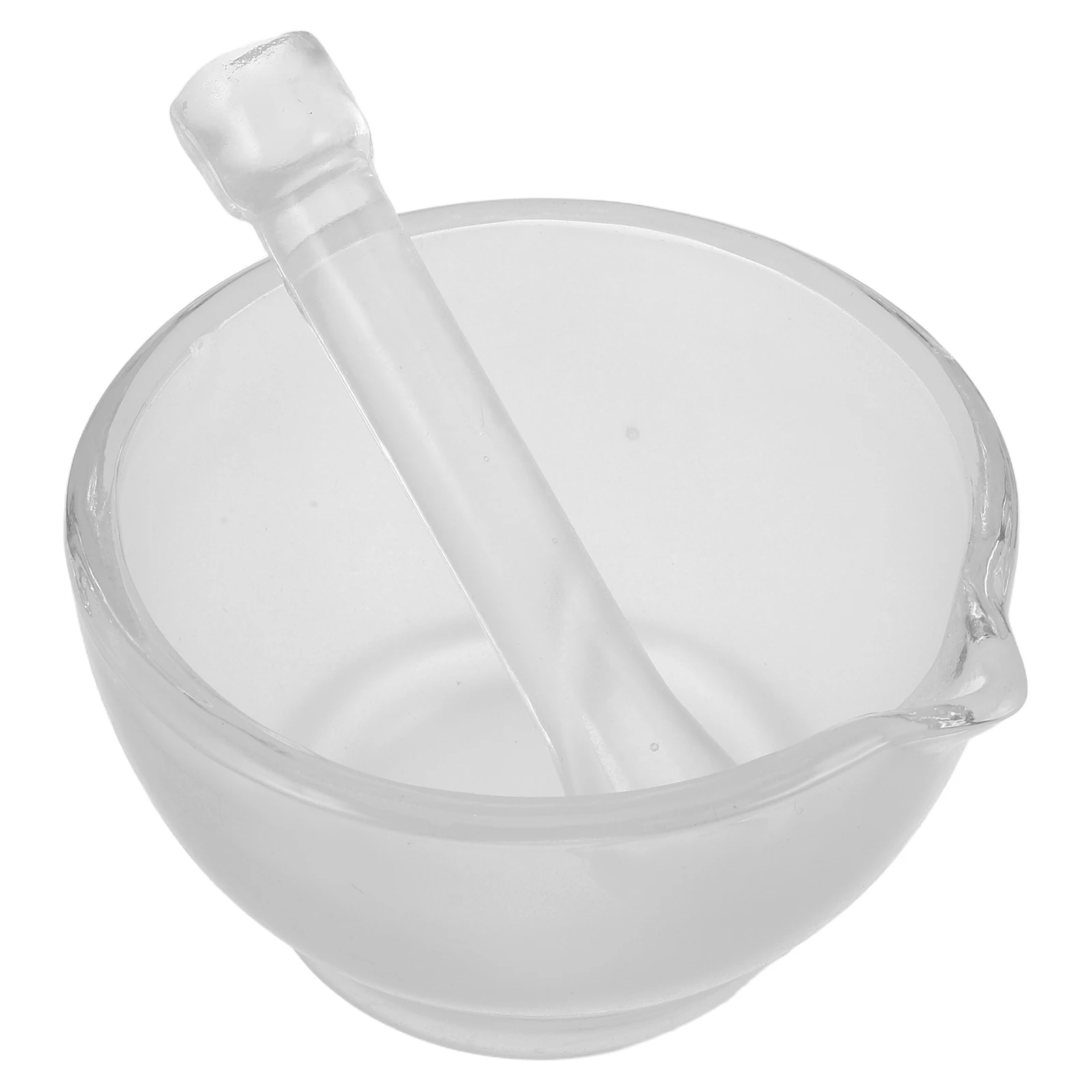 

1Set Durable Glass Mortars Pestle Bowl Easy Equipment for Scientific Experiments Glass Mortars Mixer