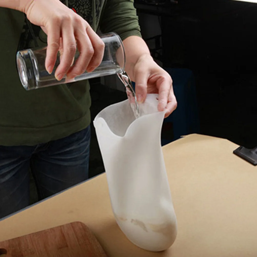 Silicone Kneading Dough Bag Nonstick Reusable Baking Pastry Mixing White Squeezy Dough Bag Ideal for Bread Pizza Pasta Pastry