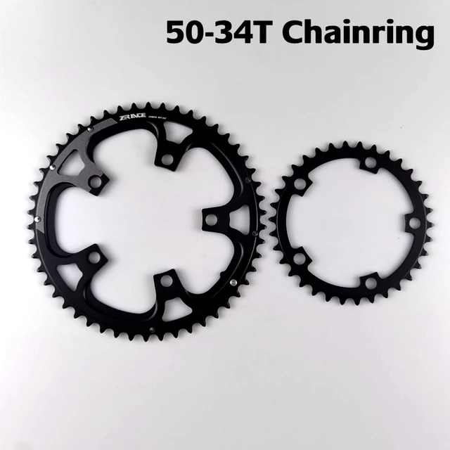 ZRACE RX Chainset Repair parts, RX Crank, Chainring 50/34T, 52/36T and 53/39T, 1X Chain Ring 38T, 40T, 42T and 44T
