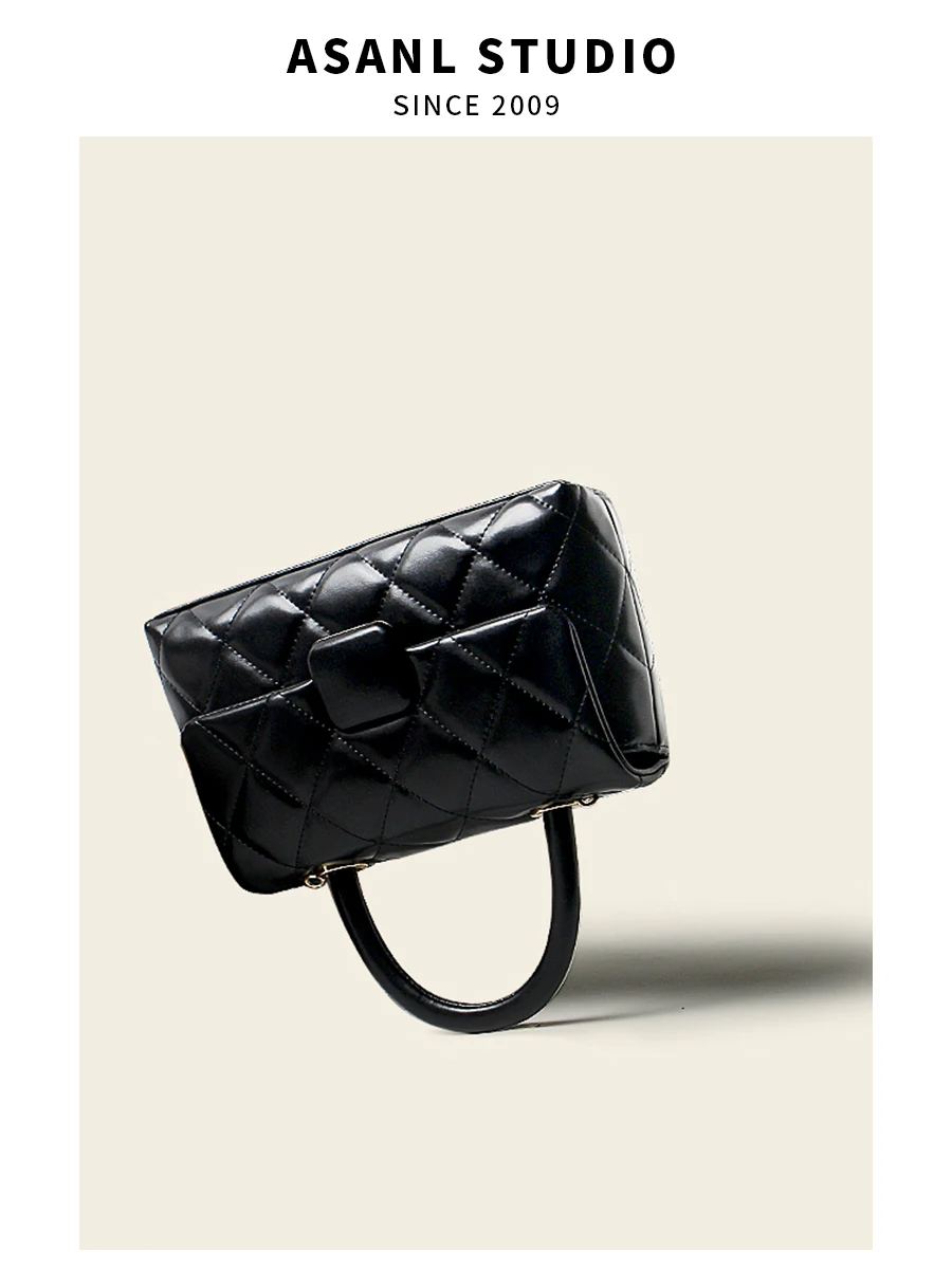 

Новая женская сумка из натуральной кожи Весна 2026: высококачественная текстура, на одно плечо, кроссбоди, с цепочкой и стразами, модный тренд