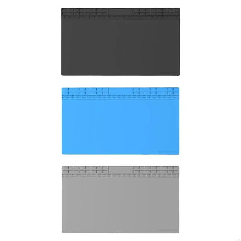 

40JE Silicone Work Mat Heat Resistant Repair Mat for Phone & Laptop Repair Tasks