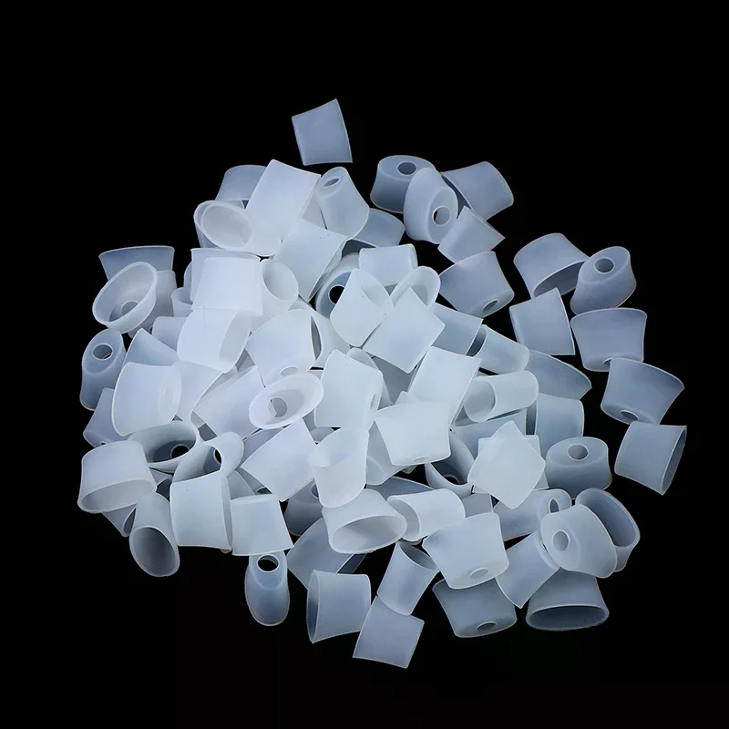 100pcs/lot Silicone Mouthpiece Cover Drip Tip Disposable Rubber Test Tips Cap Tester For Bc5000 Bc 5000 Box