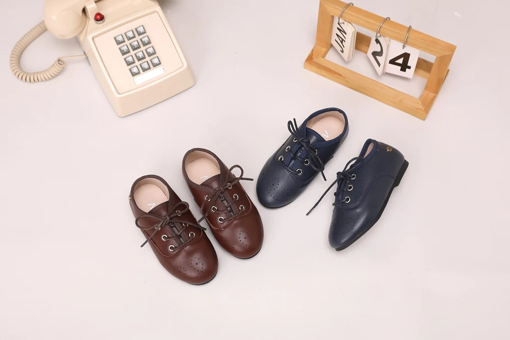 AS Kinderschuhe Marken-Kinderschuhe Baby Mädchen Lederschuhe Kleinkind Prinzessin Ballerinas Jungen Brogue Oxford Weiche Plateau Mary Jane Schuhe – Detail 19