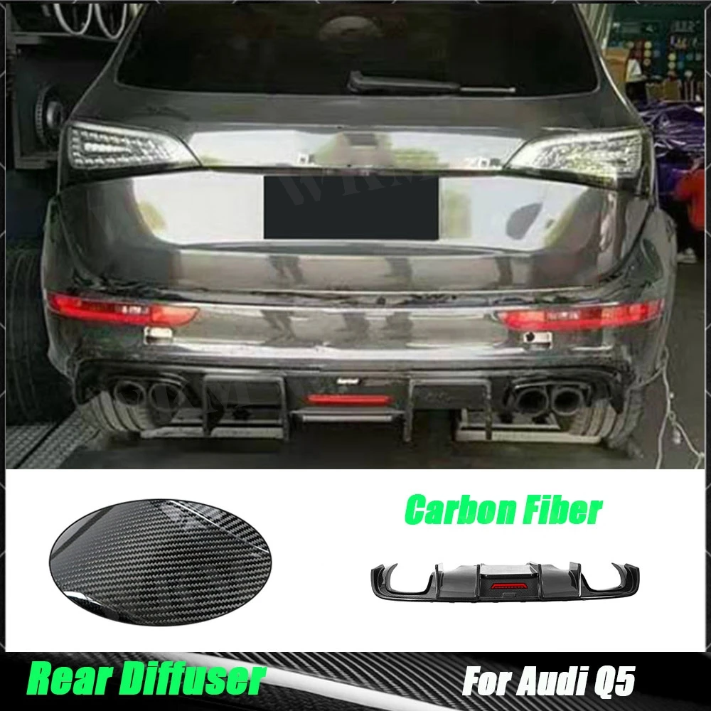 

Carbon Fiber K Style Rear Bumper Diffuser for Audi Q5 2012-2018 Rear Diffuser Rear Bumper Lip Diffuser Splitters Spoiler