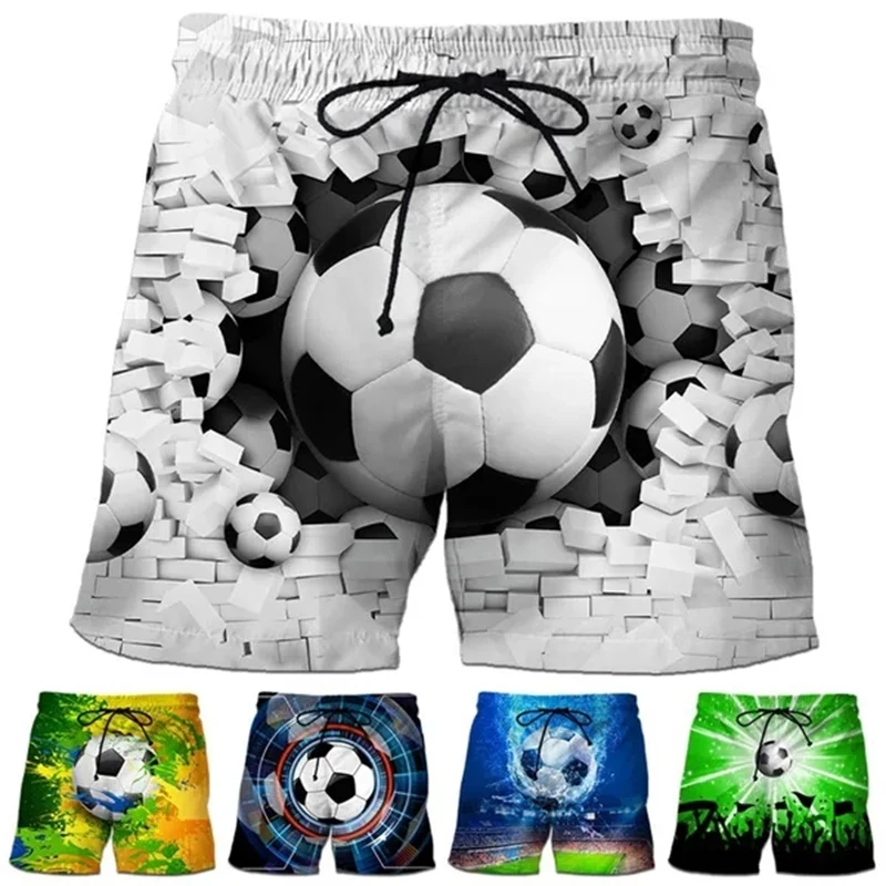 Unisex Fashion Shorts Football 3d Printed Casual Funny Summer Sports Men Kids Short Pants Swimming Trunks Homme Cool Ice Shorts