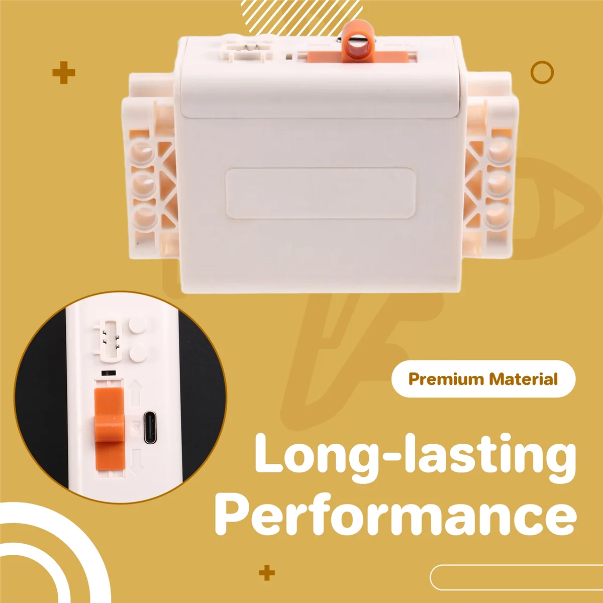 A14M wiederaufladbare 7,4 V Lithium AA Batterie Box Power Funktion Elektromotor Baustein wiederaufladbare drahtlose Motor