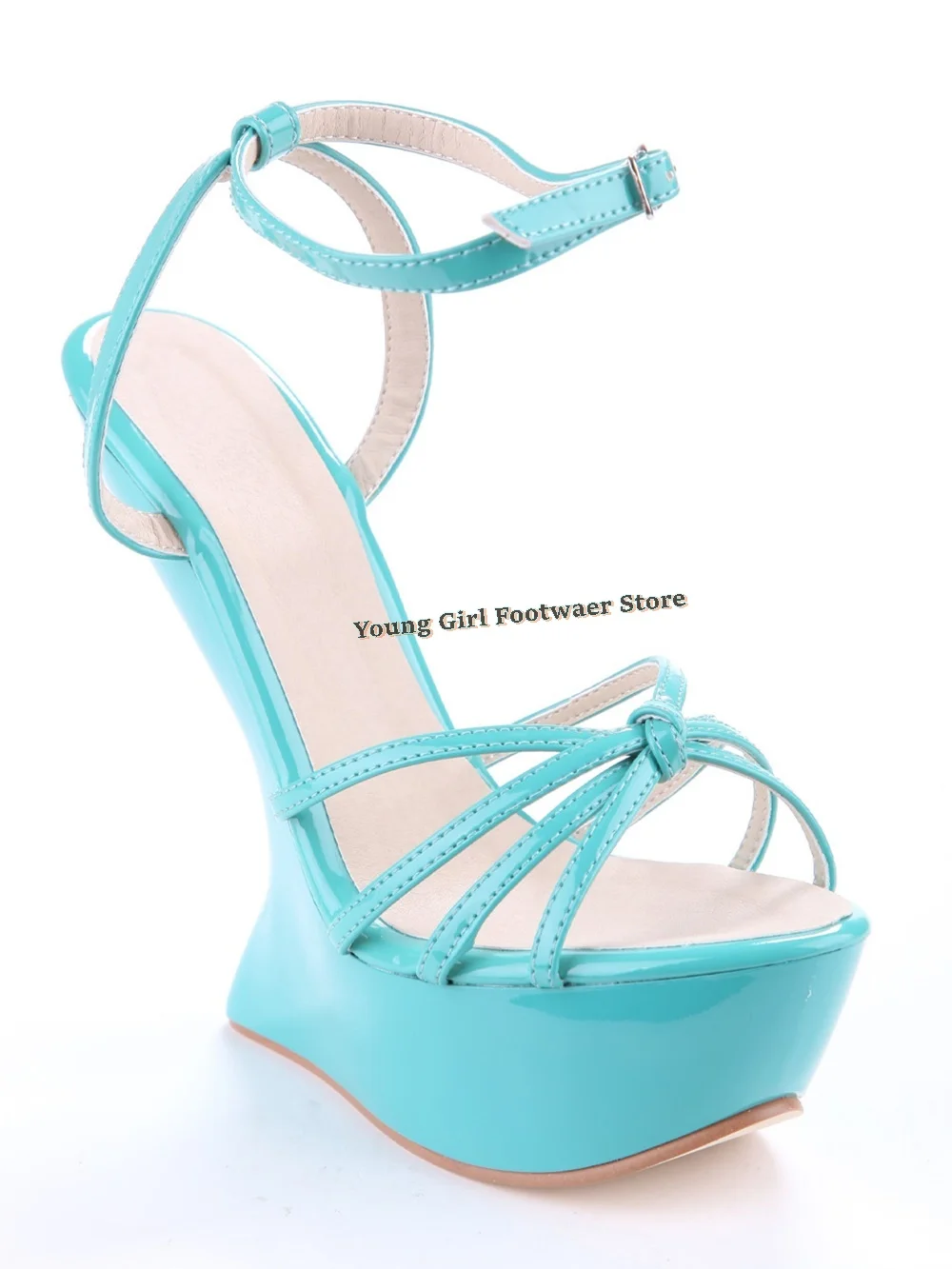 Sandali con tacco a forma speciale Europa Colori caramelle Scarpe da donna Piattaforma impermeabile Tacchi altissimi Stile sexy Venditore caldo