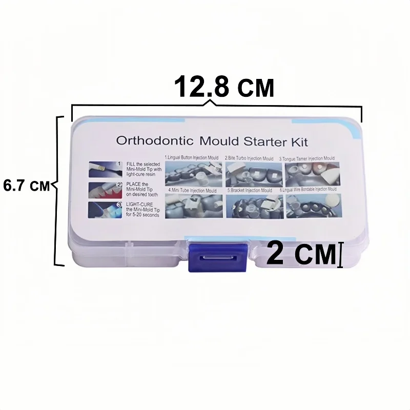 1 set Orthodontic Accessories Injesction Mould for Making Tongue buckle Dental Mini Lingual Button Mini Tube Brackets Mould