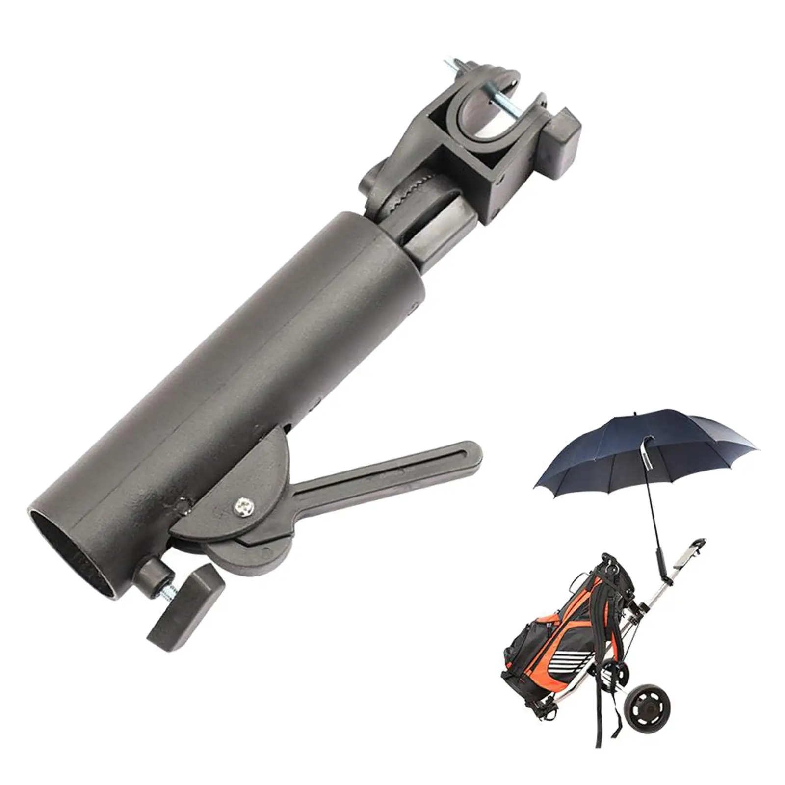 Golf Cart Umbrella Holder-Adjustable And Universal-Golf Clubs