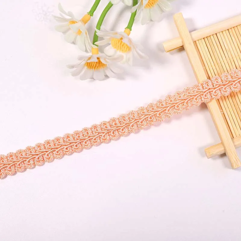 1-10Yard 12mm Gimp Braid Trim Kant Polyester Geweven Gimp Borduurwerk Franje Stof Koord Lint Kant Rand Trim voor DIY Naaiwerk Handwerk