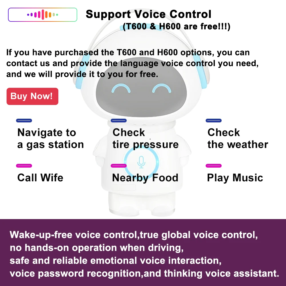 

Android Voice Control Support English for Portuguese Spanish German Japanese Vietnamese French Thai Arabic Indonesian Russian