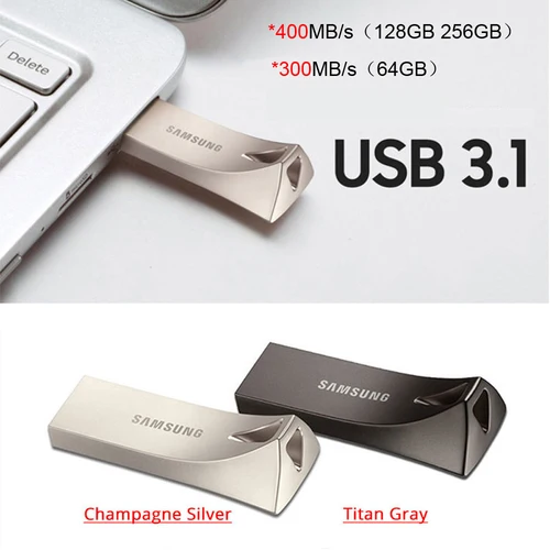Imagen 2 del producto SAMSUNG BAR/FIT/Plus unidad Flash USB 3,1 512GB 256GB 128GB 64GB tipo C unidad de bolígrafo de Metal USB3.1 dispositivo de almacenamiento Memory Stick disco U