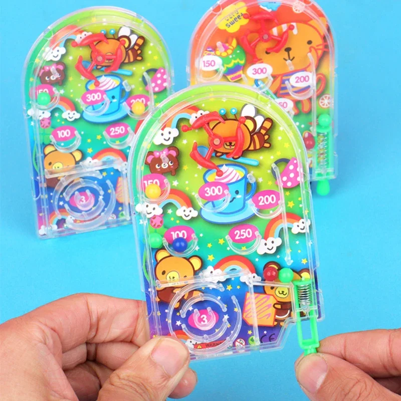 5-10 Pcs Cartoon Shooting Pinball Toys Rolling Ball Maze Kids Birthday Party Favors for Guest Treat School Gift Goodie Fillers