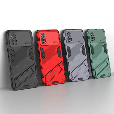 Holder Case For Xiaomi Poco X4 Pro 5G Cover For Poco X4 Pro 5G Kickstand Shockproof Cover For Poco F3 M3 M4 X3 X4 Pro 5G Fundas