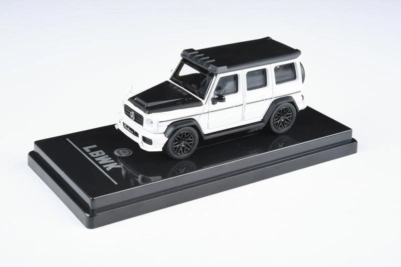 PARA 1:64 LBWK G63 Red Black / White Black Diecast Model Car