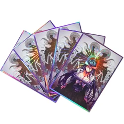 60Pcs/Set 67x92mm Anime Overlord Albedo Beauty Flash TCG Game Card Sleeve Hobbies Collectibles Gift Toys