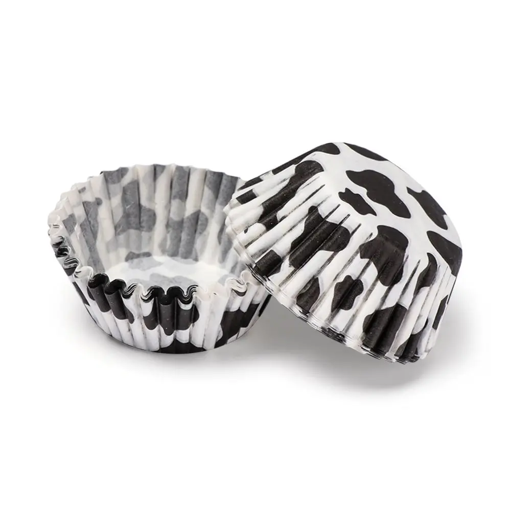 100PCS Bakeware Home & Kitchen Party Supplies Grease-proof Baking Mold Flower Cake Paper Cups Animal Muffin Cup